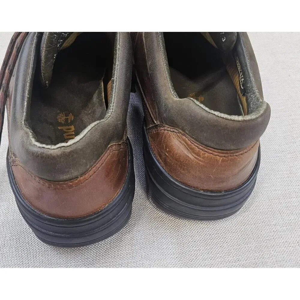 Timberland‎ Classic LaceUp Shoes Brown Leather Round Toe 37022 Mens 10.5